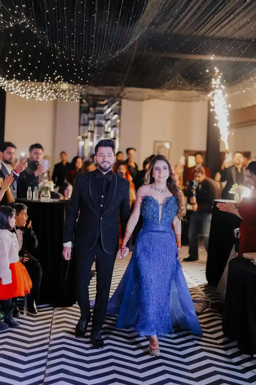 Romantic engagement portrait of couple in a scenic location