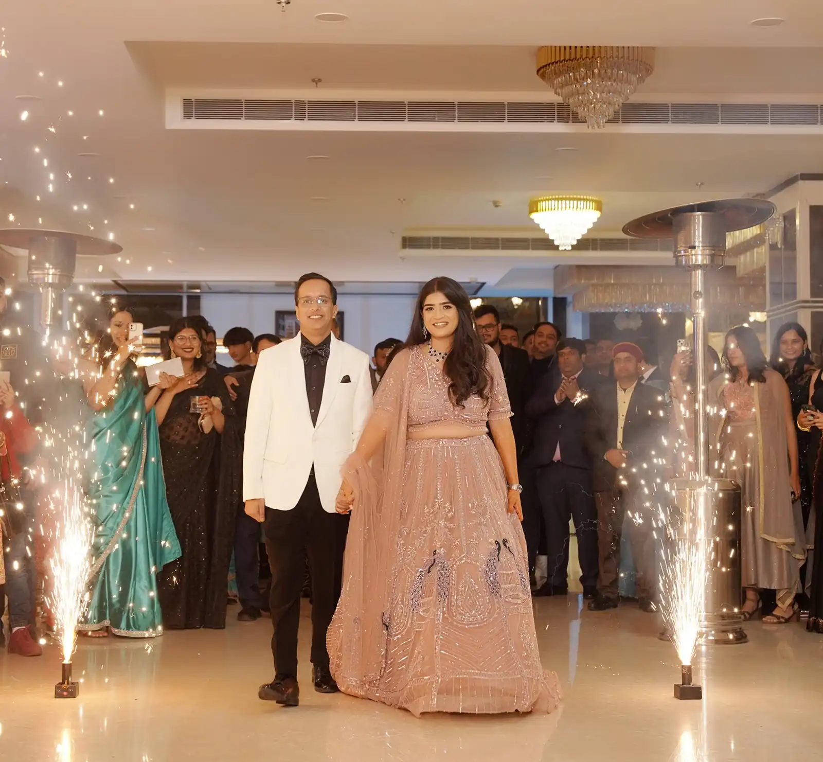 Candid engagement moment captured in a scenic location