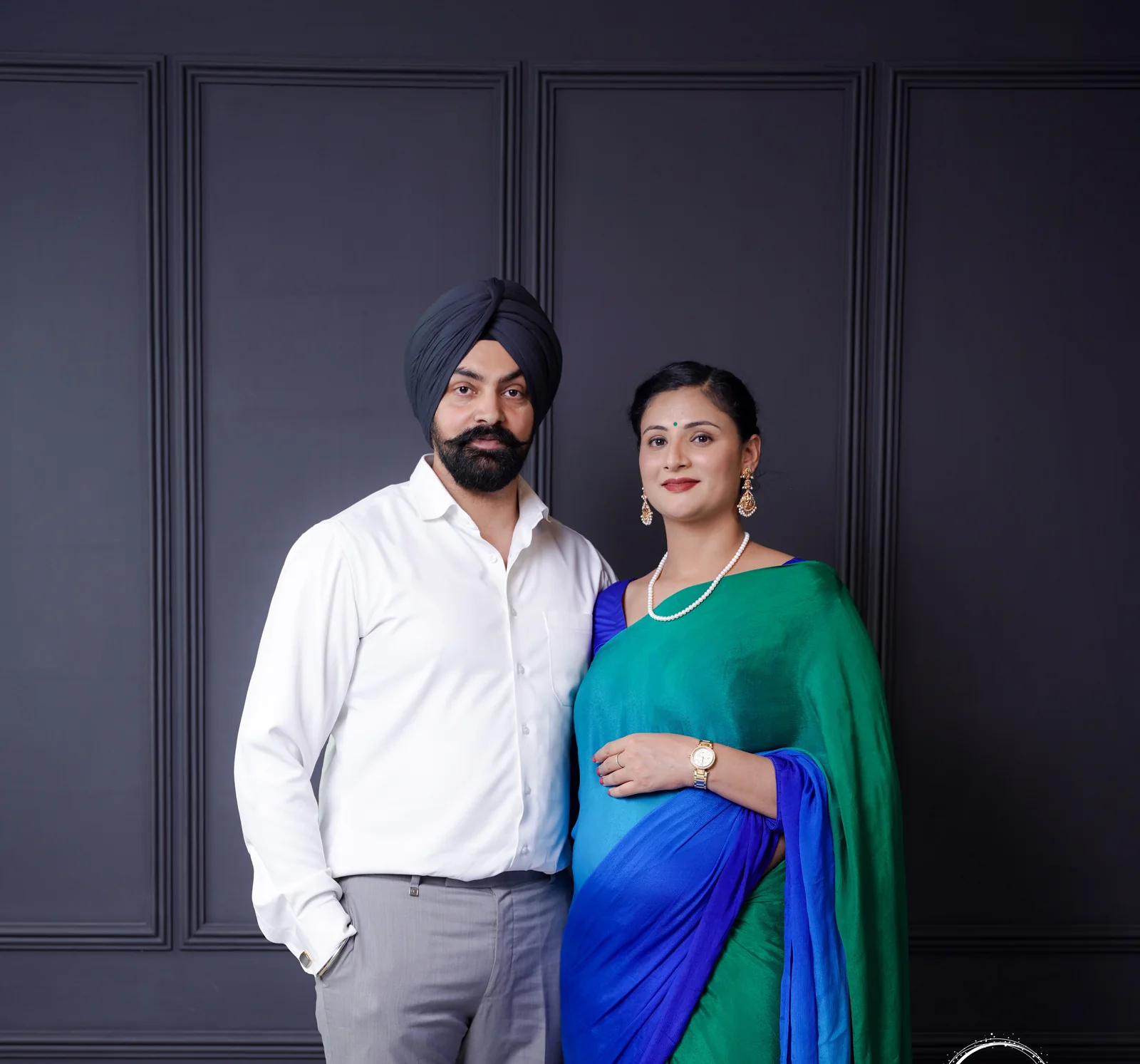 Expecting mother in a themed maternity photoshoot