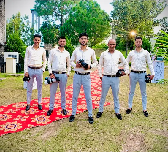 About Us hero banner featuring a professional photography-themed design