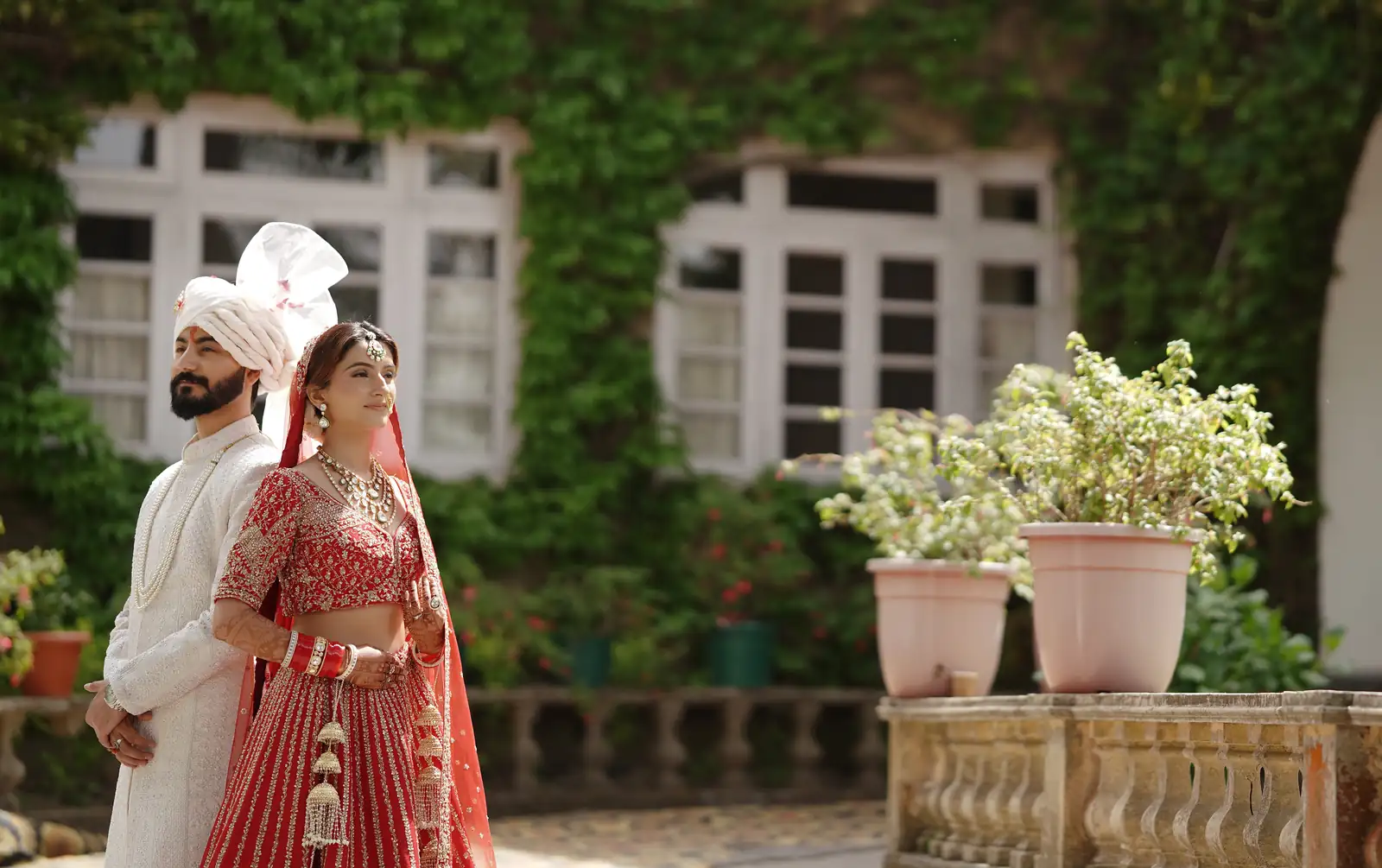 Banner-style image featuring a cinematic outdoor photoshoot moment